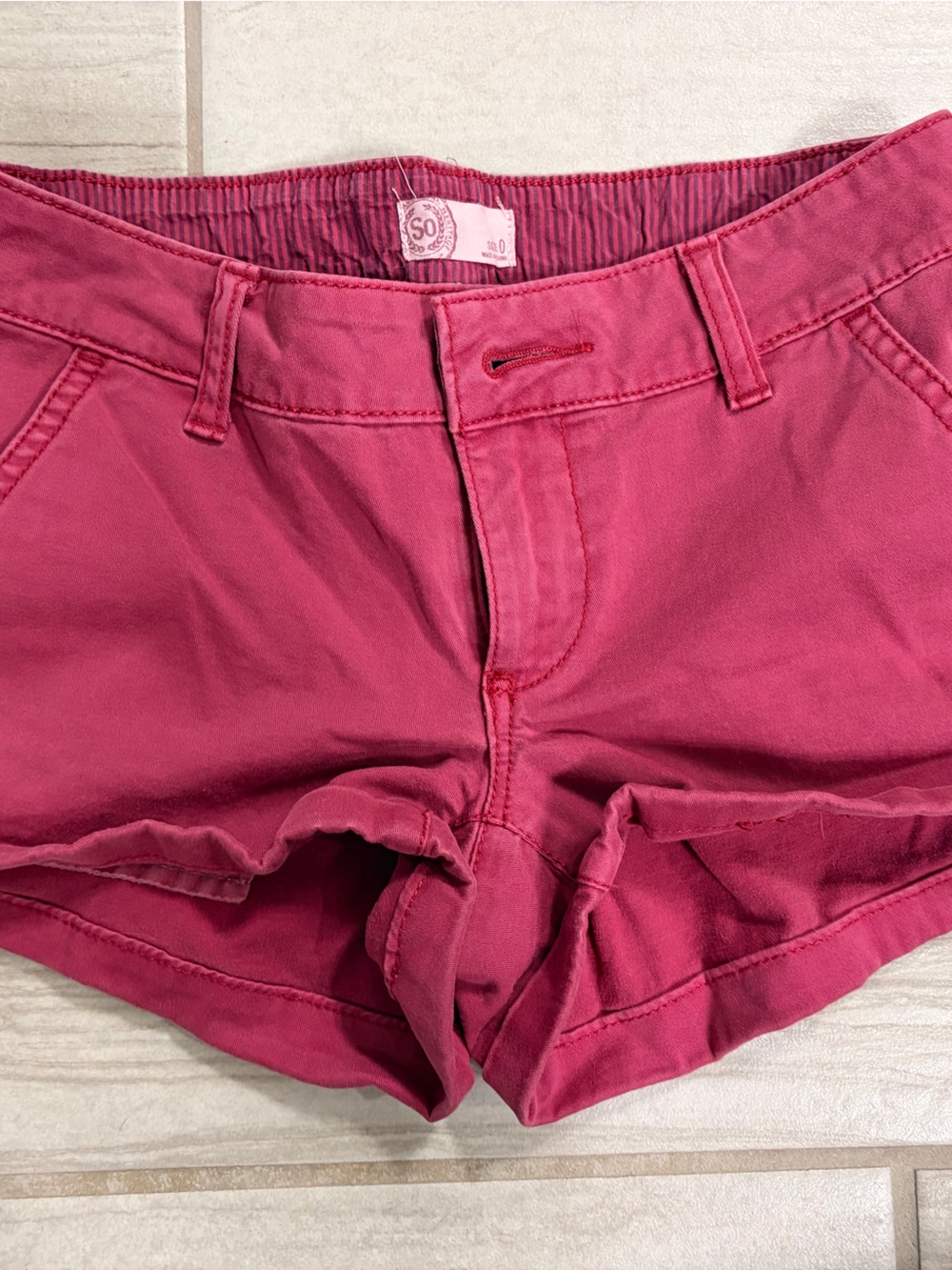 SO Hot Pink High-Waist Casual Shorts